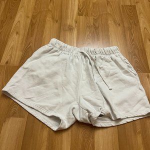 MNML White Sweat Shorts Size L